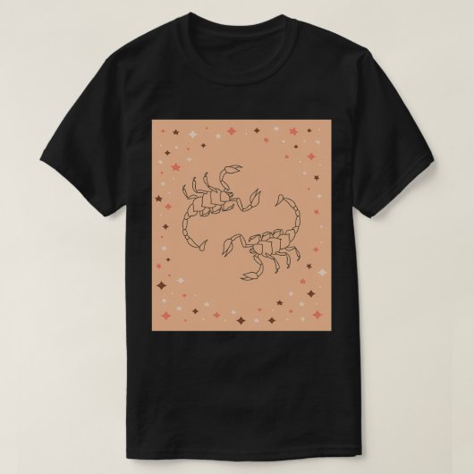 レトロ蠍座 Tシャツ (デザイン正面)