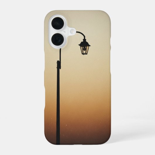 レトロ街灯の形 iPhone 16ケース (裏面)