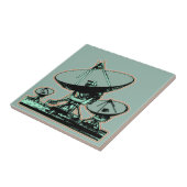 レトロ衛星ディッシュ タイル (側面)