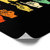 レトロ親切な手印ASL自閉症啓発男性W ポスター (角)