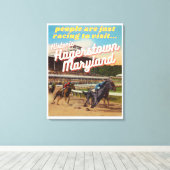 レトロ観光ポスター キャンバスプリント (インサイチュ (ウッドフロア))