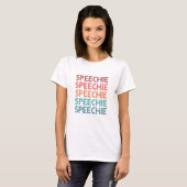 レトロ言語病理病理医SLP Tシャツ (正面フル)