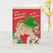 レトロ記念日カー最高のド カード (黄色い花)