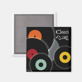 レトロ記録汚れ食洗機磁石 マグネット (正面/裏面)