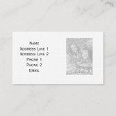 レトロ設計の名刺テンプレート 名刺 (裏面)