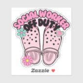 レトロ詰まりソーシャルワーカー非勤務防水型 シール (シート)