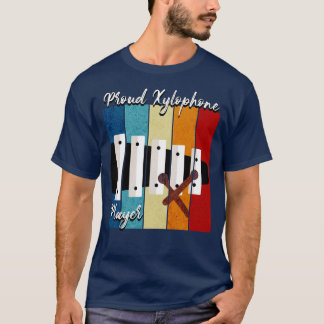 レトロ誇りを持ったキシロフォン奏者 Tシャツ