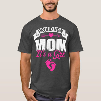 レトロ誇りを持ったファミリー新しいママそれは女の子ジェンダーの愛 Tシャツ