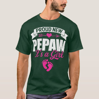 レトロ誇りを持ったファミリー新人女の子のジェンダー Tシャツ