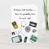 レトロ誕生日カード カード (正面)