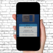 レトロ誕生日パーティー、フロッピーディスク 招待状