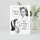 レトロ誕生日パーティーV2 招待状 (スタンド正面)