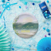 レトロ誕生日ビーチピクニックパーティー ペーパープレート (パーティー)