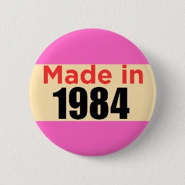 レトロ誕生日ピン40歳40歳1984 缶バッジ