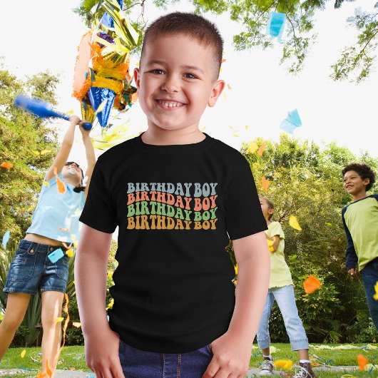 レトロ誕生日ボーイ Tシャツ