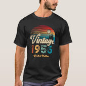 レトロ誕生日今日プレゼントおもしろい70年 Tシャツ (正面)