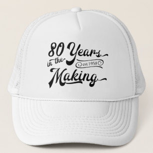 レトロ誕生日製造における80年 キャップ