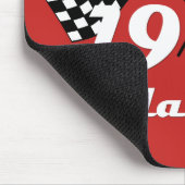 レトロ誕生日1958クラシックチェックされたレースフラグ マウスパッド (コーナー)