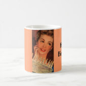 レトロ誕生日 コーヒーマグカップ (中央)