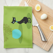 レトロ読の女性用キッチンタオル キッチンタオル (四つ折り)