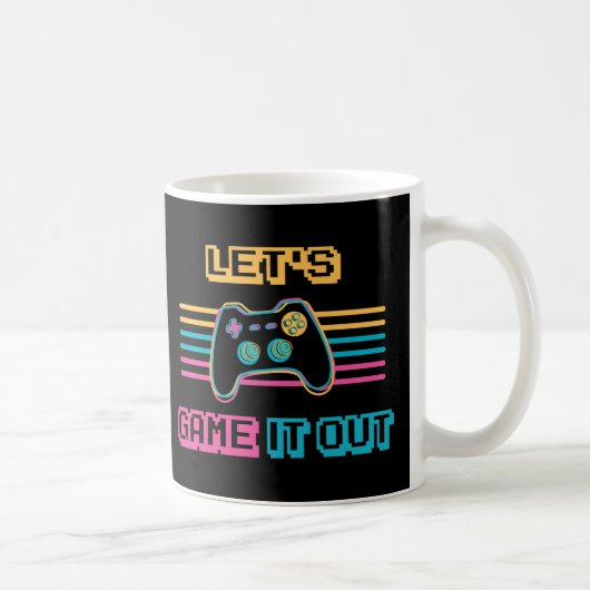 レトロ調ゲームデザイン コーヒーマグカップ (右)