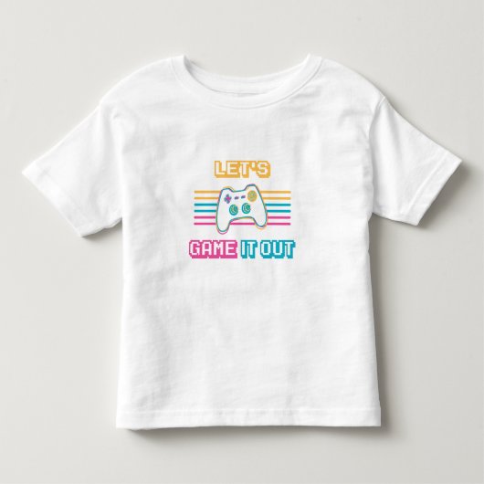 レトロ調ゲームデザイン トドラーTシャツ (正面)