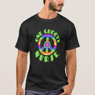 レトロ調60年代風なナースのゆったりコスチューム Tシャツ