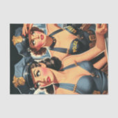 レトロ警察女子 薄葉紙 (正面)