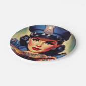 レトロ警察官 ペーパープレート (アングル)