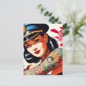 レトロ警察官 ポストカード (スタンド正面)