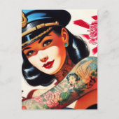 レトロ警察官 ポストカード (正面)