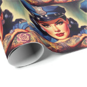 レトロ警察官 ラッピングペーパー (ロールコーナー)