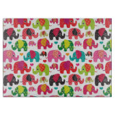 レトロ象はパターン壁紙をからかいます カッティングボード (正面)