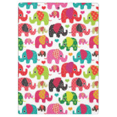 レトロ象はパターン壁紙をからかいます クリップボード (裏面)