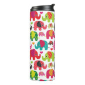 レトロ象はパターン壁紙をからかいます タンブラー (回転左)