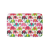 レトロ象はパターン壁紙をからかいます バスマット (正面)
