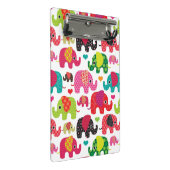 レトロ象はパターン壁紙をからかいます ミニクリップボード (アングル)