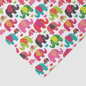 レトロ象はパターン壁紙をからかいます 薄葉紙 (詳細)