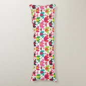 レトロ象キッズパターン壁紙 ボディピロー (正面縦)