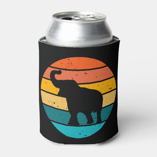 レトロ象 缶クーラー (缶正面)