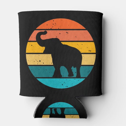 レトロ象 缶クーラー (裏面)