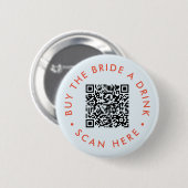 レトロ買ザ花嫁AドリンクバチェロレッテQR 缶バッジ (正面&裏面)