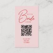 レトロ買Bride a DrinkバチェロレッテQRコード エンクロージャーカード (正面)