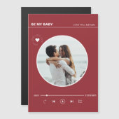 レトロ赤いハートフォーエバーラブバレンタインズカード (正面/裏面)