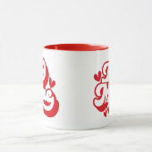 レトロ赤と白ビーミン マグカップ (中央)