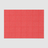 レトロ赤と白水玉模様 薄葉紙 (正面)