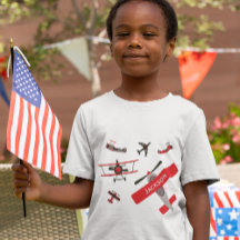 レトロ赤と黒のWWII軍隊飛行機