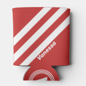 レトロ赤ストライプ三名 缶クーラー (裏面)