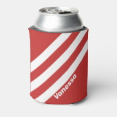 レトロ赤ストライプ三名 缶クーラー (缶裏面)