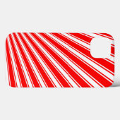 レトロ赤ファンキー太陽光線の背景 Case-Mate iPhoneケース (裏面 (横))